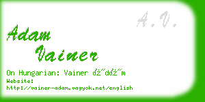 adam vainer business card